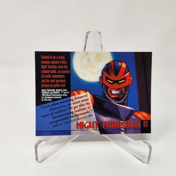 Night Thrasher #83 1994 Marvel Masterpieces Trading Card (b37) - Picture 2 of 2